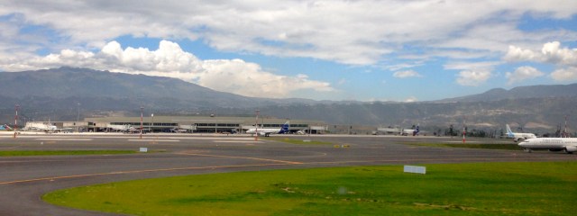 Quito's new Mariscal-Sucre International airport is over an hour drive from the city.