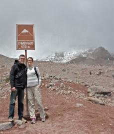 We made it to the first refugio at 4,850 meters above see level.
